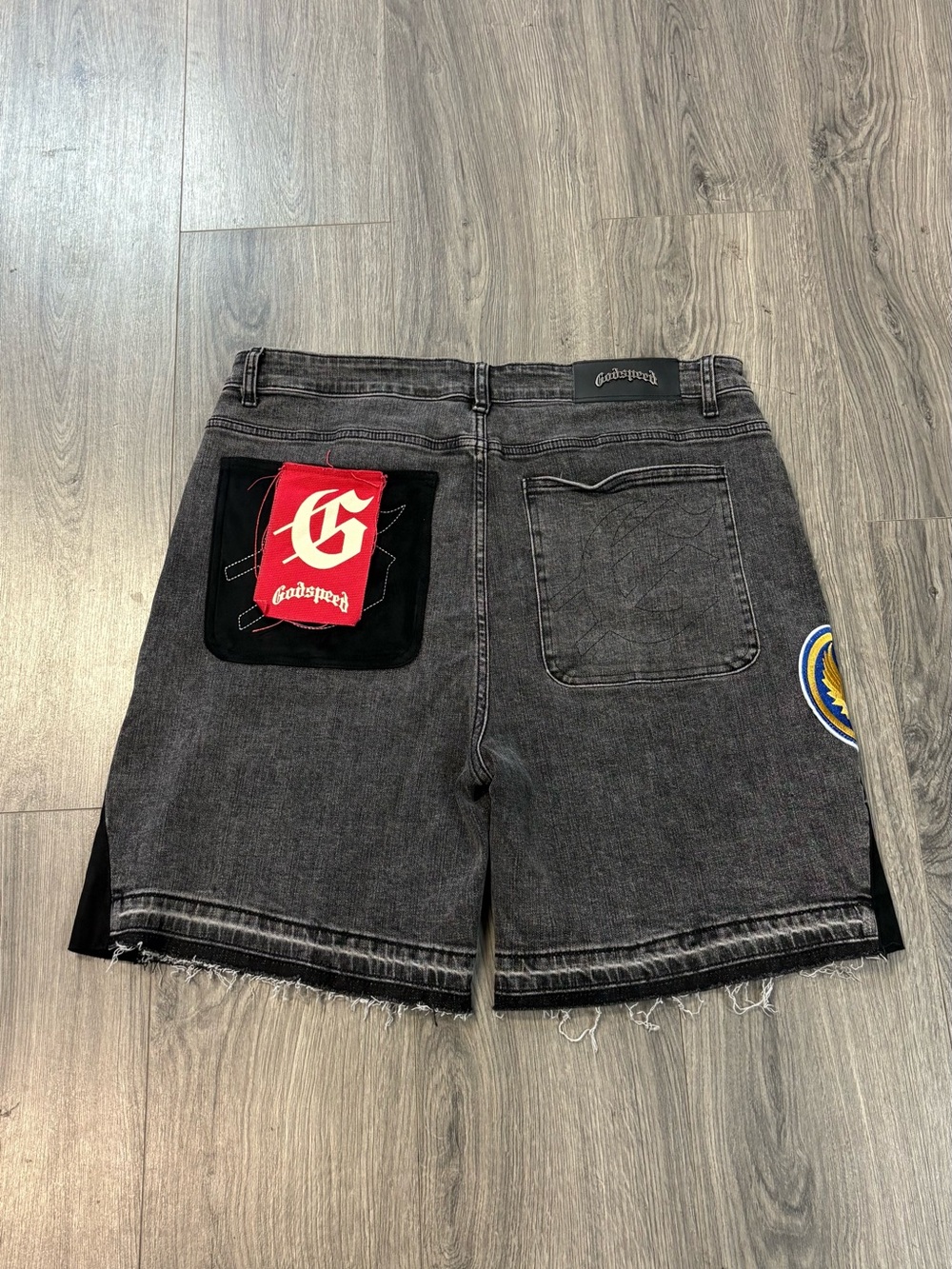 Godspeed patchwork jorts - Picture 2 of 5